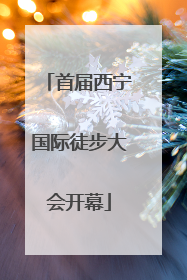 首届西宁国际徒步大会开幕